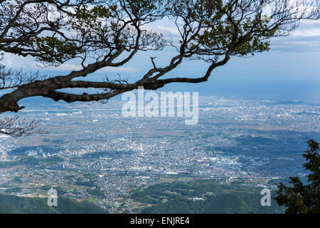 Vue générale du haut du Mt.Ooyama Isehara,ville,la préfecture de Kanagawa, Japon, Banque D'Images