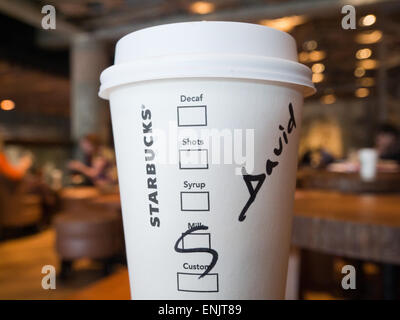 Starbucks Coffee cup Banque D'Images