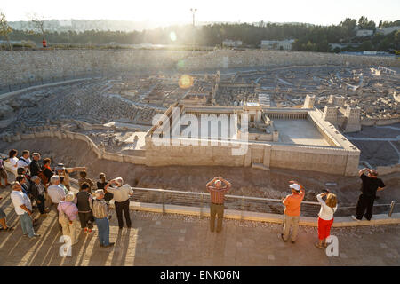 Modèle de Jérusalem à la fin de l'époque du second temple, musée d'Israël, Jérusalem, Israël, Moyen Orient Banque D'Images