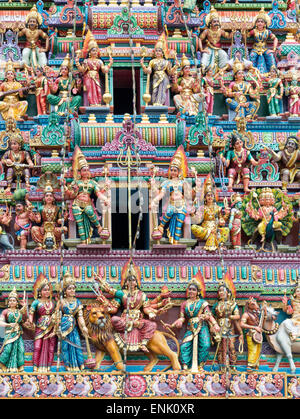 Sri Mariamman Temple Hindou, à Singapour, en Asie du Sud-Est, l'Asie Banque D'Images