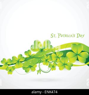 Vert élégant St Patrick's day vector illustration Illustration de Vecteur