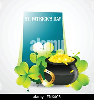 Saint Patrick's day vecteur illustration avec l'espace pour votre texte Illustration de Vecteur