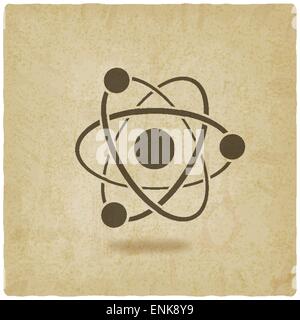 Atome molécule ancien symbole historique - vector illustration EPS 10. Illustration de Vecteur