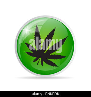 Résumé Le Cannabis Background Vector Illustration Banque D'Images