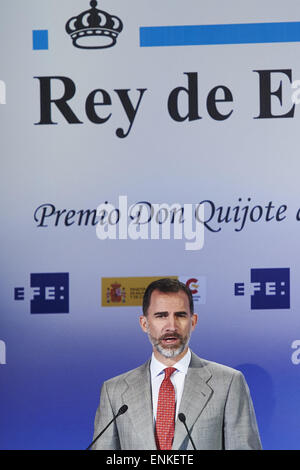 Le 7 mai, 2015 - Madrid, Espagne - le roi Felipe d'Espagne ont assisté à la 'Rey de España' et 'Don Quichotte' Journalism Awards 2015 à 'Casa del Lector" le 7 mai 2015 à Madrid, Espagne. (Crédit Image : © Jack Abuin/Zuma sur le fil) Banque D'Images