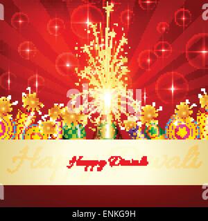 Vector happy diwali background craquelins Illustration de Vecteur