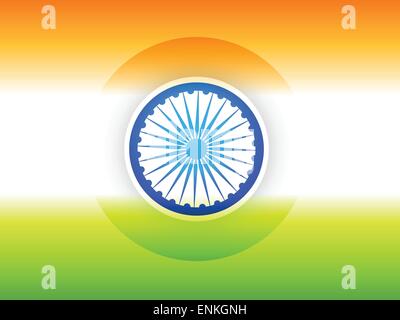 Drapeau indien simple vecteur illustration design Illustration de Vecteur