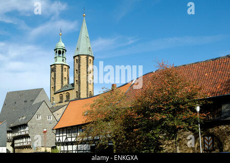 Altstadt Goslar, UNESCO-Welterbestätte Marktkirche Banque D'Images