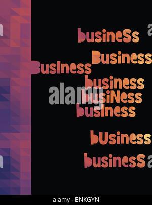 Triangle d'affaires vecteur coloré Banque D'Images