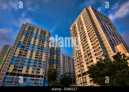 Wah Fu estate, public housing estate, Hong Kong, Chine. Banque D'Images