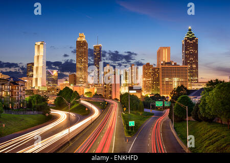 Atlanta, Georgia, USA sur le centre-ville. Banque D'Images