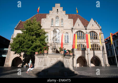 Rathaus, Marktplatz, Hildesheim, Basse-Saxe, Allemagne Allemagne | Guild Hall, la place du marché, Hildesheim, Basse-Saxe, Allemagne Banque D'Images