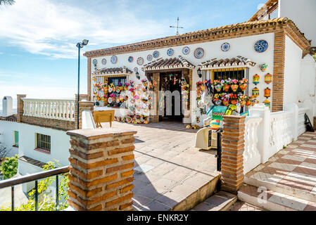 Boutique de souvenirs à Mijas Banque D'Images