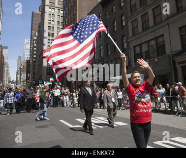 Le défilé annuel de Persan sur Madison Avenue à New York célèbre Norouz, le nouvel an marque le premier jour du printemps. Le Norouz avec Banque D'Images