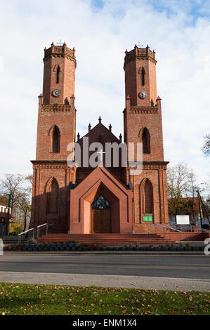 L'église Sainte Catherine d'Alexandrie, Gdynia, Pologne, Voïvodie de Banque D'Images