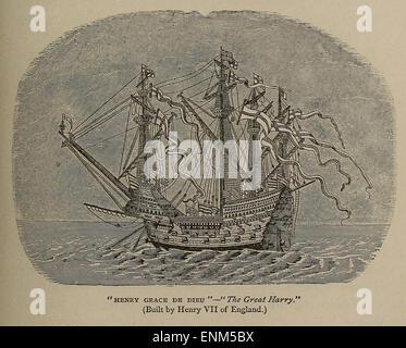 Henry Grace de Dieu - le Grand Harry - construit par Henri VII d'Angleterre Banque D'Images