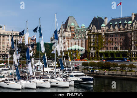 Sélection de bateaux au bateau à Victoria (Colombie-Britannique) Banque D'Images