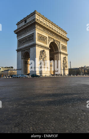 Arc de Triomphe à Paris, France Banque D'Images