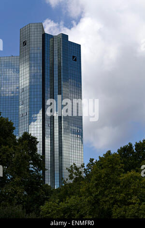 Siège de la Deutsche Bank, Frankfurt am Main, Hesse, Germany, Europe. Banque D'Images