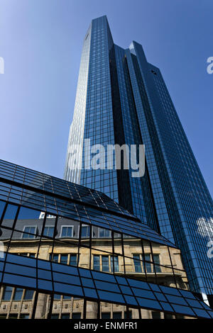 Siège de la Deutsche Bank, Frankfurt am Main, Hesse, Germany, Europe. Banque D'Images