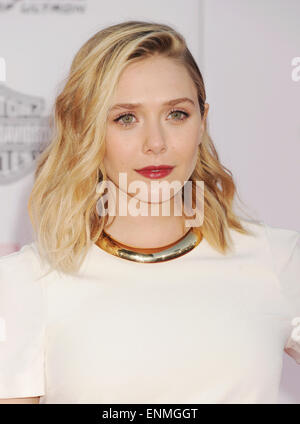 ELIZABETH OLSEN actrice américaine en avril 2015. Photo Jeffrey Mayer Banque D'Images