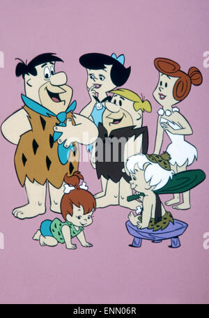 Familie Feuerstein, USA, 1960 aka : Les Pierrafeu, Série TV, Fernsehserie, cartoons, Zeichentrickfilm, Zeichentrickserie, R Banque D'Images