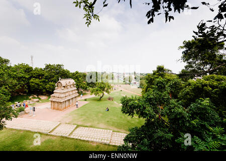 Ganesha Ratha, Mamallapuram. Banque D'Images