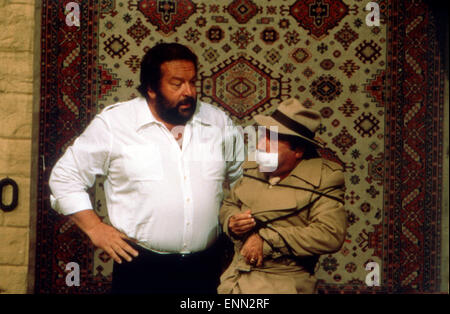 Plattfuß suis nulle, Italien, 1980 aka : Piedone D'Egitto, Regie : Steno, acteurs : Bud Spencer, Enzo Cannavale Banque D'Images