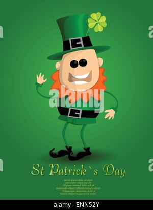 St Patrick's day leprechaun Illustration de Vecteur