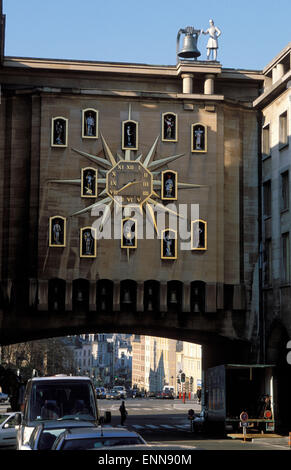 BEL, Belgique, Bruxelles, carillons à la Rue Mont des Arts. BEL, Belgien, Bruessel, Glockenspiel dans der Rue Mont des Arts auf dem Banque D'Images