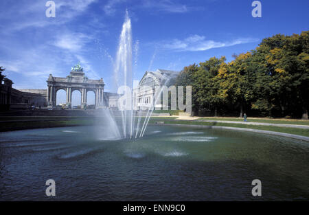 BEL, Belgique, Bruxelles, l'Arc de triomphe au Parc du Cinquantenaire, Palais du Cinquantenaire. BEL, Belgien, Bruessel, der Banque D'Images