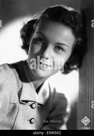 Die deutsche Schauspielerin Ilse Werner, ca. 1940er Jahre. Banque D'Images