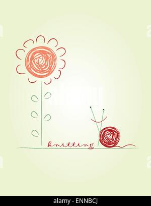 escargot en bonneterie Illustration de Vecteur