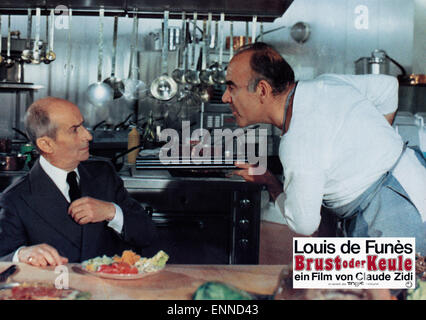 L'aile ou la cuisse, Frankreich, 1976 aka : Brust oder Keule, Regie : Claude Zidi, acteurs : Louis de Funes, Vittorio Caprioli Banque D'Images