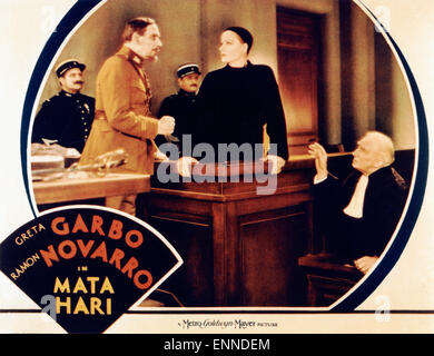 Mata Hari, USA 1931, Regie : George Fitzmaurice, acteurs : Greta Garbo, Ramon Navarro Banque D'Images