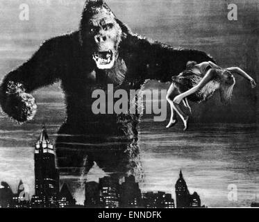 King Kong, USA, 1933 aka : King Kong und die weiße Frau, Regie : Merian C. Cooper, acteurs : Fay Wray Banque D'Images