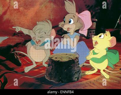 Le Secret de NIMH, USA 1982, aka : Madame Brisby und das Geheimnis von NIMH, Regie : Don Bluth, acteurs : Mme Brisbys Kinder Banque D'Images