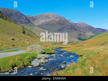 Honister Pass (B5289), parc national du Lake District, Cumbria, Angleterre, Royaume-Uni Banque D'Images