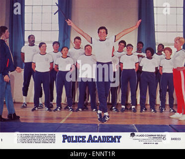 L'Académie de police, alias : Police Academy - Dümmer als die Polizei erlaubt, USA 1984, Regie : Hugh Wilson, Szenenfoto Sportstun bei der Banque D'Images