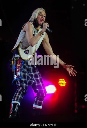 Las Vegas, USA. 9 mai, 2015. Gwen Stefani de aucun doute fonctionne à Rock in Rio USA à Las Vegas, aux États-Unis, le 9 mai 2015. Credit : Chaoqun Zhang/Xinhua/Alamy Live News Banque D'Images