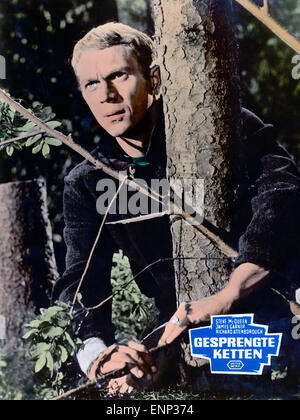La grande évasion, USA 1963, aka : Gesprengte Ketten, Regie : John Sturges, acteurs : Steve McQueen Banque D'Images