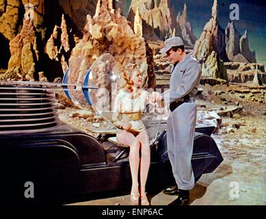 Planète interdite, USA 1956, aka : Alarme im Weltall, Regie : Fred McLeod Wilcox, acteurs : Anne Francis, Jack Kelly Banque D'Images