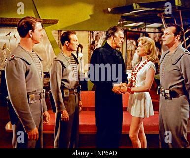 Planète interdite, USA 1956, aka : Alarme im Weltall, Regie : Fred McLeod Wilcox, acteurs : Anne Francis, Jack Kelly, Leslie Niels Banque D'Images