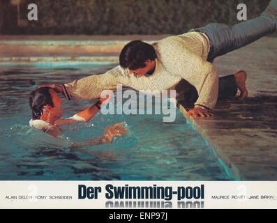La piscine, Frankreich/Italien 1969, Regie : Jacques Deray, acteurs : Alain Delon, Maurice Ronet Banque D'Images