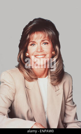 Die Schauspielerin US-amerikanische Jane Fonda, Portrait, 1986. US-actrice et star du film Jane Fonda, 1986. Banque D'Images