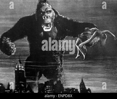 King Kong, aka : King Kong und die weiße Frau, USA 1933, Regie : Merian C. Cooper, Ernest B. Schoedsack, Szenenfoto : King Kong und Banque D'Images