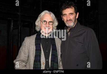 Les coulisses de la comédie musicale Le dernier bateau au Neil Simon Theatre. Avec : Billy Connolly,Jimmy Nail Où : New York, New York, United States Quand : 04 Nov 2014 Banque D'Images