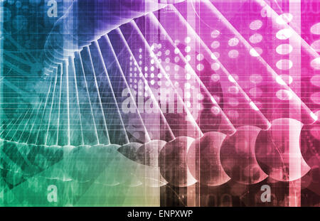 Les données de la recherche pharmaceutique en tant que Science Art Banque D'Images