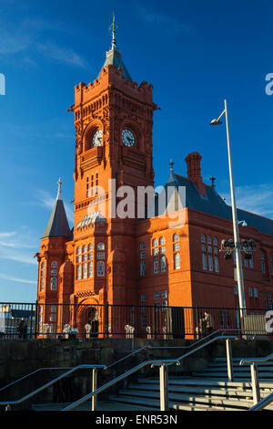 Pier Head, la baie de Cardiff, Pays de Galles, Royaume-Uni Banque D'Images