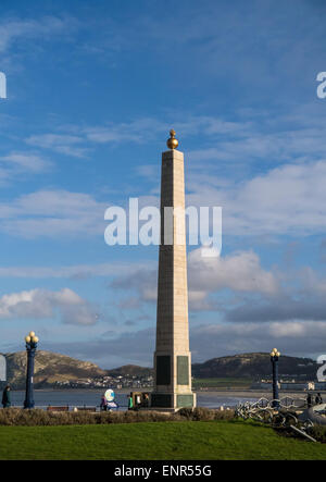 Monument commémoratif de guerre du front de mer de Llandudno au Pays de Galles Banque D'Images